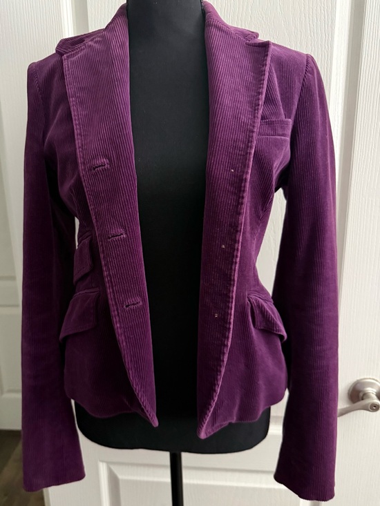 Ralph Lauren Jackets & Blazers - Ralph Lauren Deep Plum Corduroy Blazer Jacket Beautiful!